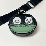 上野パンダファミリー ポーチ付ショルダーストラップ