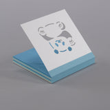 【天白製本紙工】 カラフルパンダメモ「ハイ!パンダ」