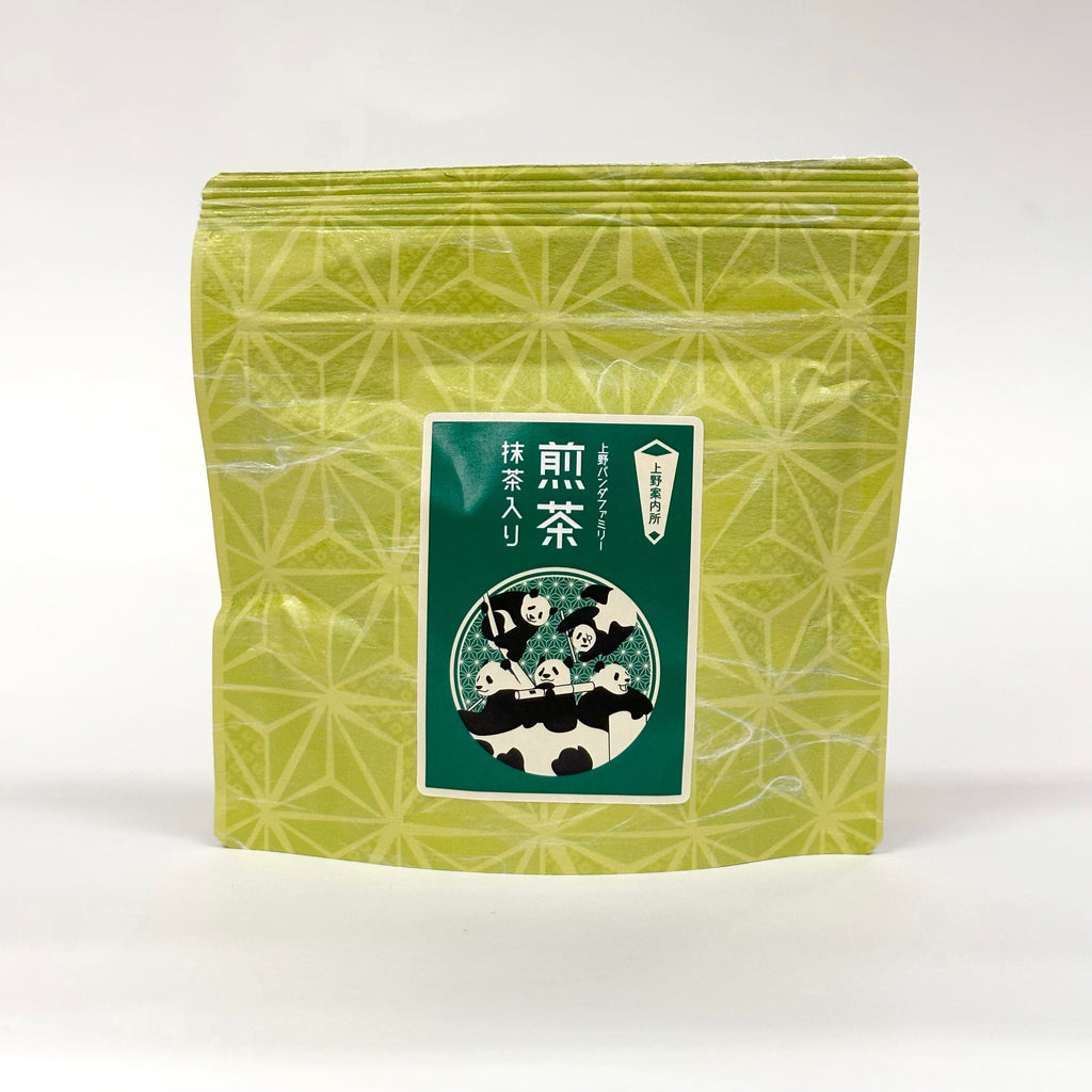 大佐和老舗】上野パンダファミリー 煎茶 抹茶入り – 江戸東京一