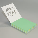 【天白製本紙工】 カラフルパンダメモ「あんよピ!パンダ」