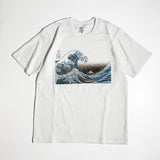 通油町Tシャツ「神奈川沖浪裏」 (白)