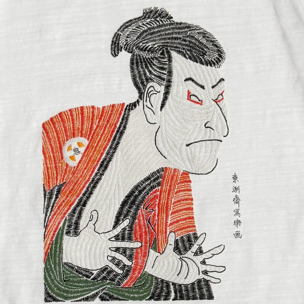 通油町Tシャツ「三代目大谷鬼次の江戸兵衛」 (白） – 江戸東京一