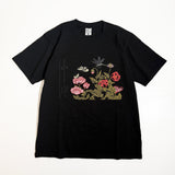 通油町Tシャツ「画本虫撰 蝶・蜻蛉」 (黒)