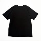 通油町Tシャツ「ポッピンを吹く女」 (黒)