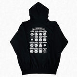 上野パンダヒストリー ジップアップパーカー(ブラック)