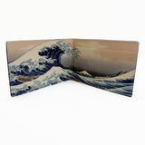 通油町革財布「神奈川沖浪裏」