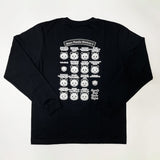 上野パンダヒストリー ロングTシャツ (ブラック)