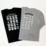 上野パンダヒストリー ロングTシャツ (グレー)