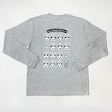 上野パンダヒストリー ロングTシャツ (グレー)