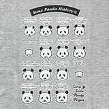 上野パンダヒストリー ロングTシャツ (グレー)