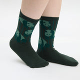 上野パンダファミリーソックス 2足組2024冬(BK/GR ST)