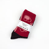 上野パンダファミリーソックス 2足組2024冬(RD/BKST)