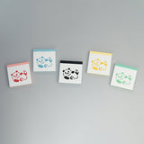 【天白製本紙工】 カラフルパンダメモ「あんよピ!パンダ」