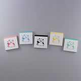 【天白製本紙工】 カラフルパンダメモ「ハイ!パンダ」