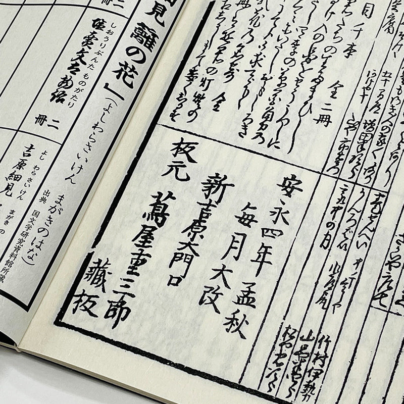 和綴じ本 レプリカ】 吉原細見 籬乃花 – 江戸東京一