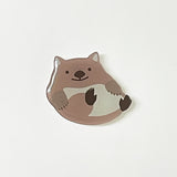 すなやますなこ スマホグリップ「だっこウォンバット」