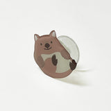 すなやますなこ スマホグリップ「だっこウォンバット」