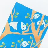 上野パンダファミリーツリー てぬぐい