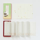 上野パンダファミリー ぷち蛇腹便箋