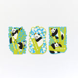 上野パンダファミリー ツリーステッカー