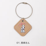 yoko×上野案内所　上野ComeComePanda エコレザーキーホルダー