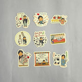 中村莟玉×yoko フレークシール（たからづくし）