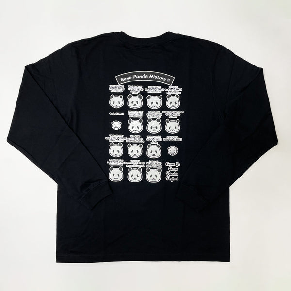 上野パンダヒストリー ロングTシャツ （ブラック） – 江戸東京一
