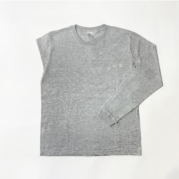 上野パンダヒストリー ロングTシャツ （グレー）