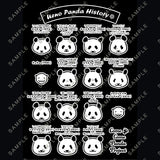 上野パンダヒストリー Tシャツ （ブラック）