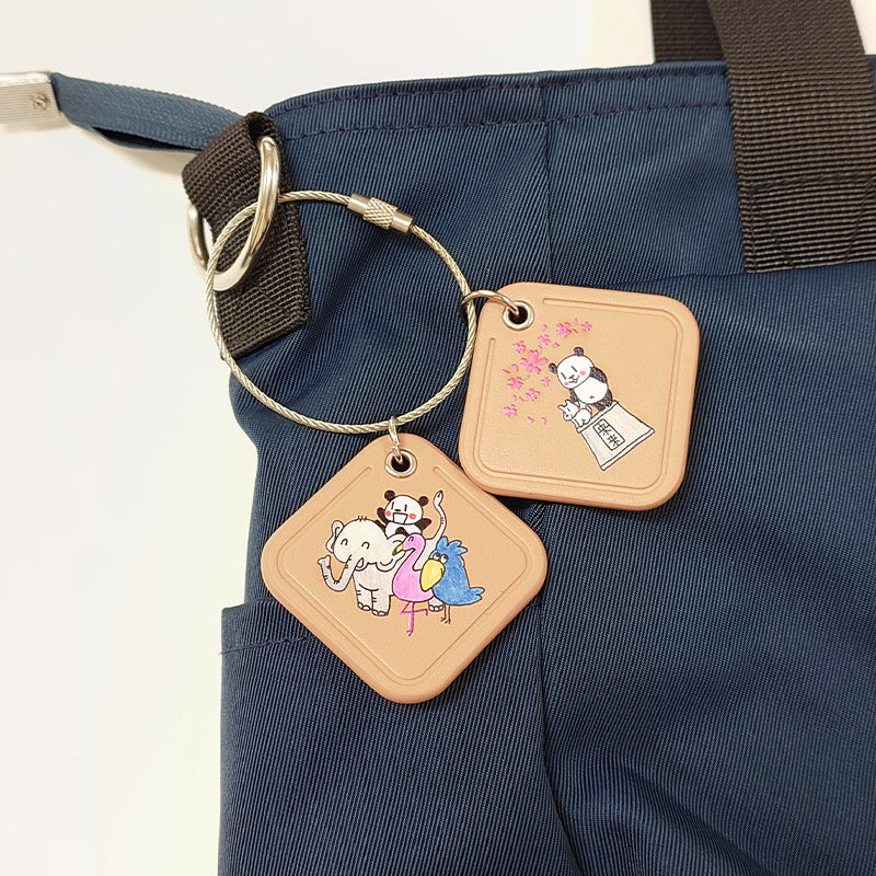 yoko×上野案内所 上野ComeComePanda エコレザーキーホルダー – 江戸東京一