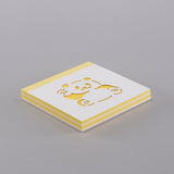 【天白製本紙工】　カラフルパンダメモ「ハイ！パンダ」