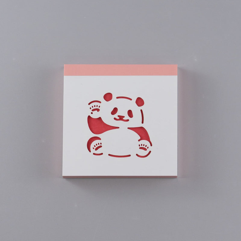 【天白製本紙工】　カラフルパンダメモ「ハイ！パンダ」