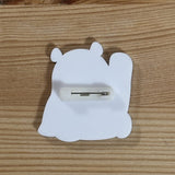 すなやますなこ　アクリルブローチ 「パンダ（でんぐり)」