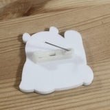 すなやますなこ　アクリルブローチ 「パンダ（でんぐり)」