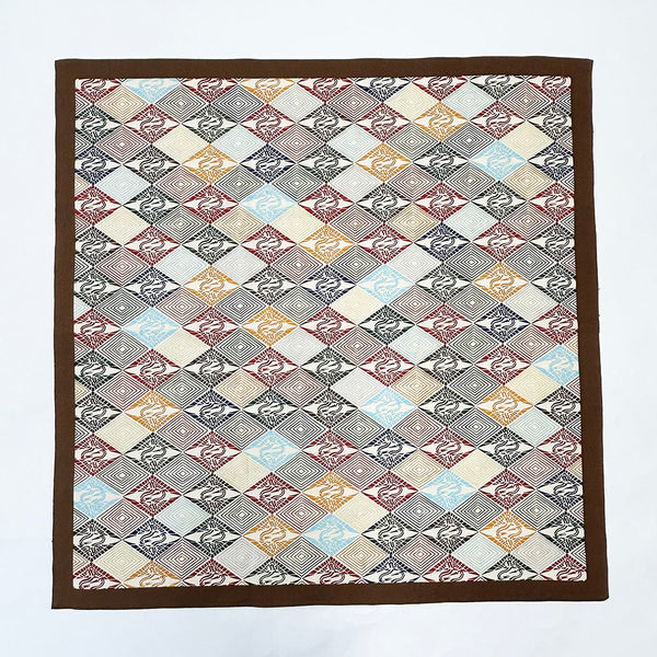 【竺仙】風呂敷　向鶴菱