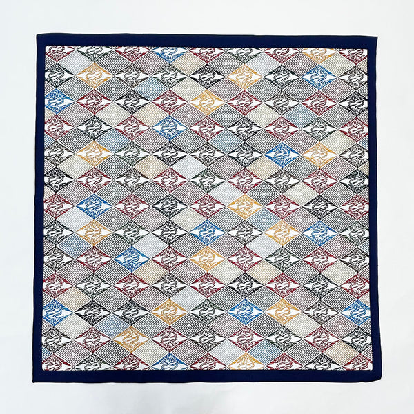 【竺仙】風呂敷　向鶴菱